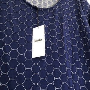 Circle Dress with 3/4 length sleeves.